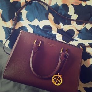 Henri Bendel Burgundy purse